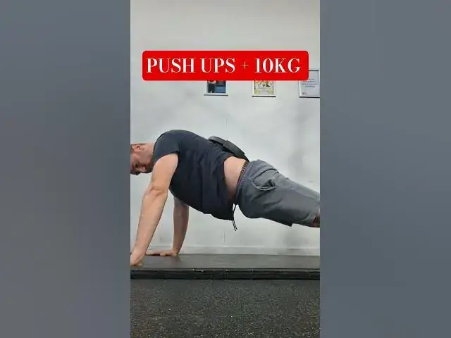 Video thumbnail for PUSH UPS + 10KG #pushups #bodybuilding #workout