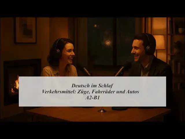 'Video thumbnail for Deutsch Im Schlaf: Verkehrsmittel: Züge, Fahrräder und Autos  | Deutsch Hören Podcast A2-B1'