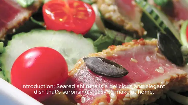 Video thumbnail for Seared Ahi Tuna Recipe