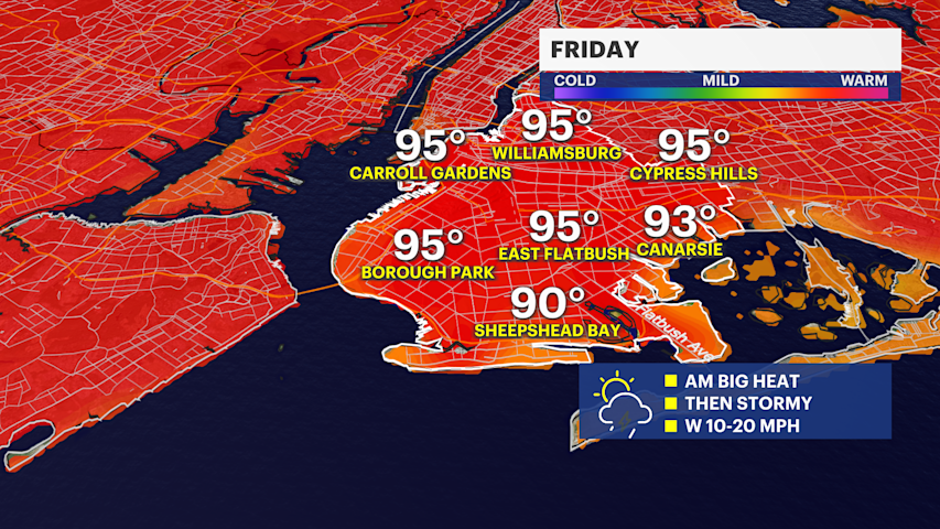 Video thumbnail for STORM WATCH: Back to back humid days and storm chances for Brooklyn
