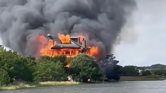 'Video thumbnail for Probe continues after blaze destroys SC judge's home'