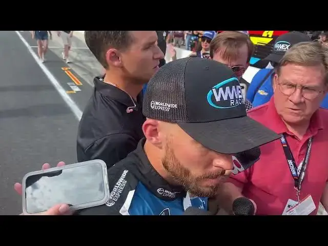 'Video thumbnail for Ross Chastain Details Wild Indy Road Course Race, Chaotic Finish'