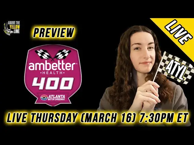 'Video thumbnail for Let's Chat [LIVE]: Atlanta Preview / NASCAR News'