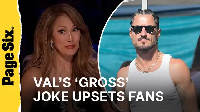 Video thumbnail for Val Chmerkovskiy upsets 'DWTS' fans with Will Smith slap reference