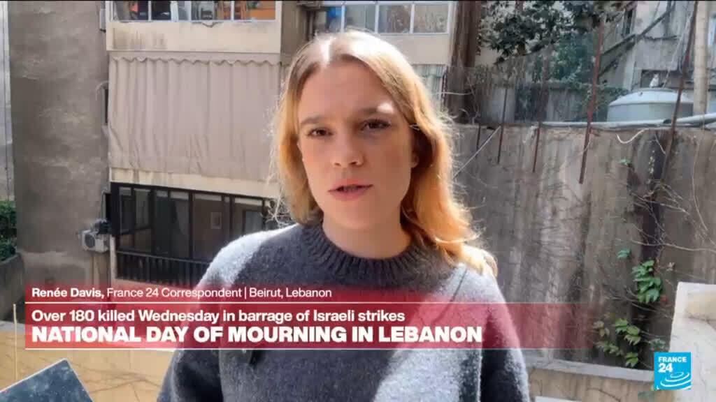Video thumbnail for 'Black Wednesday': Lebanon declares day of mourning amid ongoing Israeli attacks
