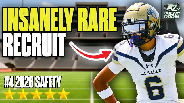 Video thumbnail for a to z sports film room: joey o'brien film breakdown, 5-star db recruit