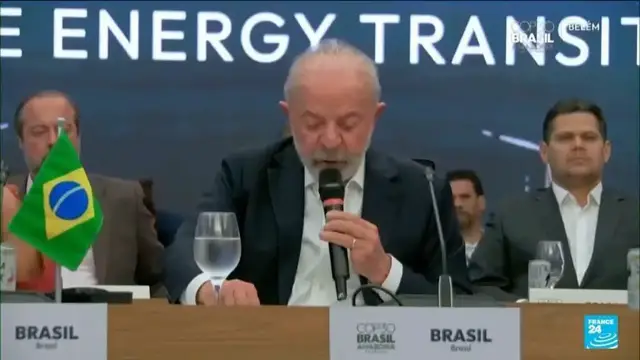 'Video thumbnail for Lula says world must end dependence on fossil fuels as Brazil plans to ramp up oil drilling'