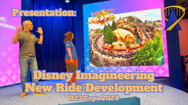 'Video thumbnail for Disney Imagineering New Ride Development Presentation at D23 2024'