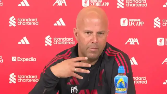 'Video thumbnail for 'Don't expect 90 minutes every game' - Slot on building up Isak fitness'
