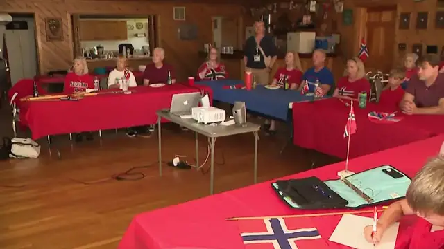 Video thumbnail for Norway fans pack Rockaway lodge to cheer on team in World Cup Quarterfinal