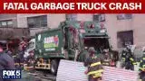 Video thumbnail for Fatal garbage truck crash in East Harlem
