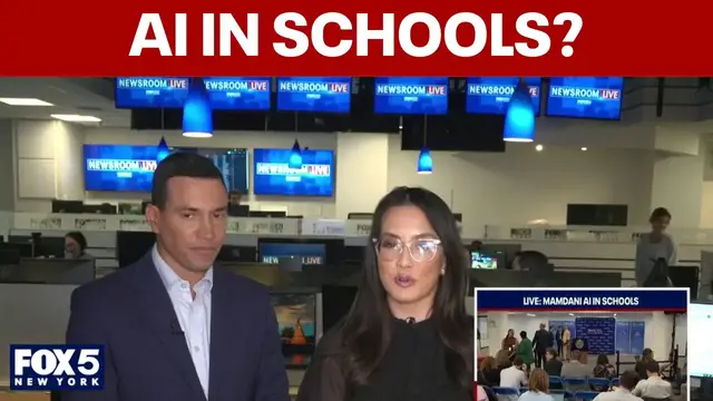 Video thumbnail for NYC unveiling generative AI ban in public schools