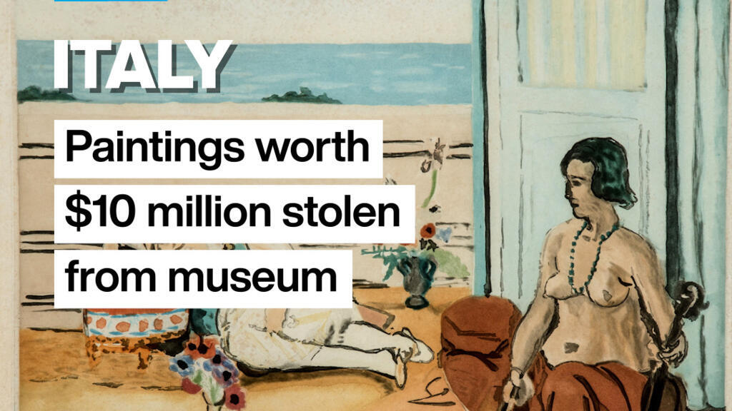 Video thumbnail for Paintings by Renoir, Cézanne and Matisse stolen from Italian museum