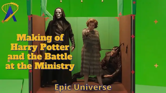 Video thumbnail for New Art and Behind the Scenes for Harry Potter and the Battle at the Ministry Ride at Epic Universe