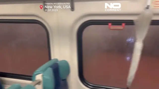 'Video thumbnail for Heavy rain triggers flash floods and travel chaos on US East Coast'