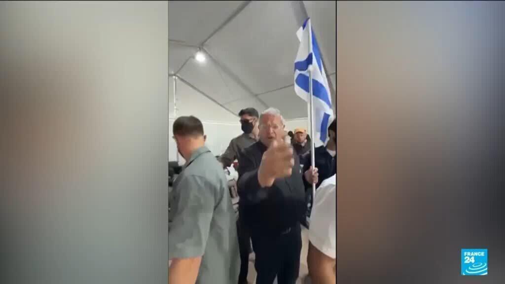 Video thumbnail for Israeli minister Ben-Gvir's video of Gaza flotilla activists sparks outcry