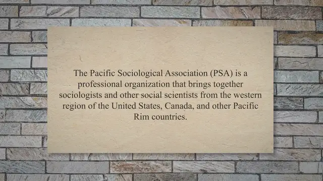 Video thumbnail for The Pacific Sociological Association: A Comprehensive Guide to History, Membership, and Key Events