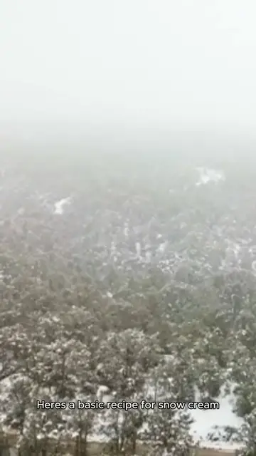 'Video thumbnail for Snow cream recipe '