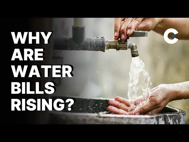 Video thumbnail for Household water bills in England and Wales increasing by £86 next year