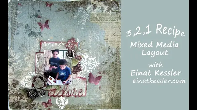 Video thumbnail for 3,2,1 Recipe: Mixed media Layout