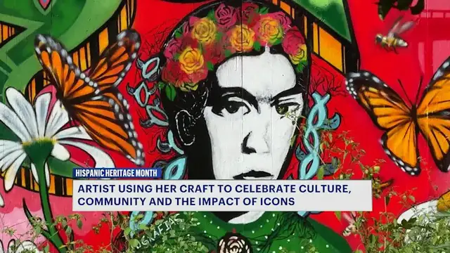 Video thumbnail for Bronx artist uses murals to honor cultural icons during Hispanic Heritage Month