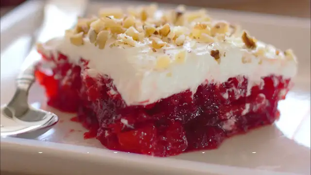 Video thumbnail for Cranberry-Black Cherry Gelatin Salad