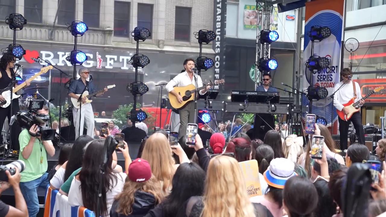 Video thumbnail for Niall Horan concert on NBC Today Show.