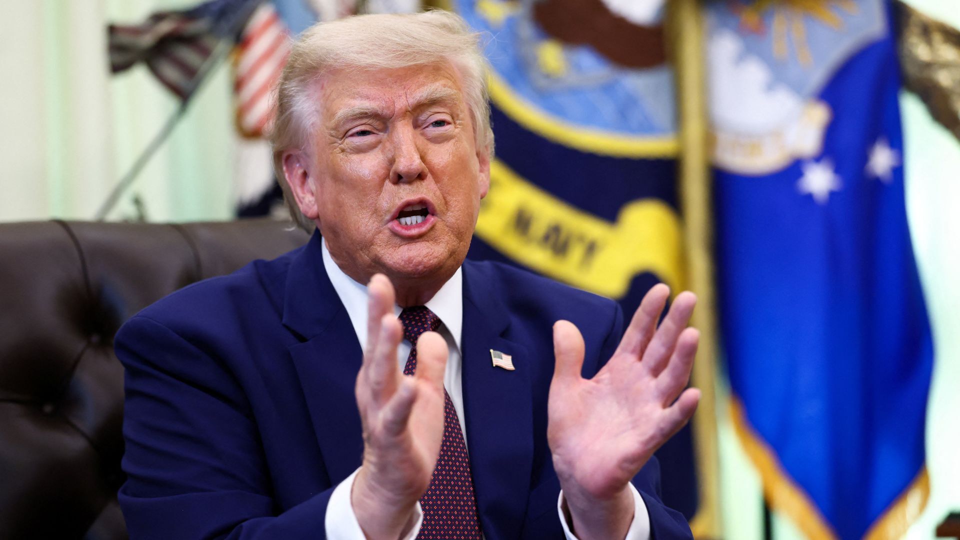Video thumbnail for Trump says Israeli strike on Beirut ‘should not have happened’ as Iran deal nears