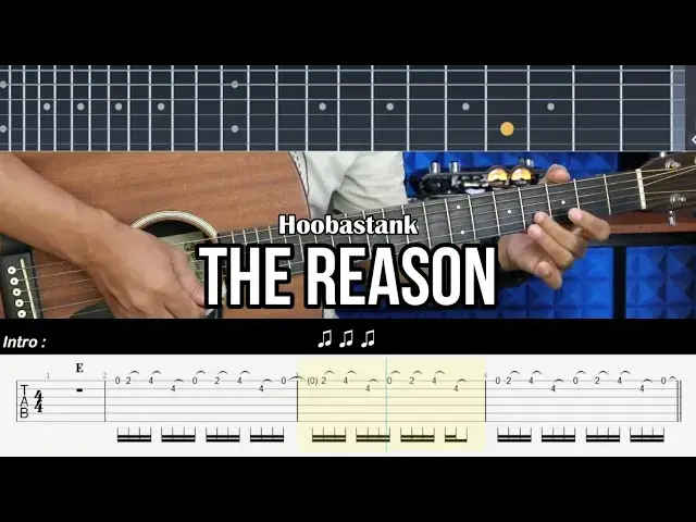 Video thumbnail for The Reason - Hoobastank | EASY Guitar Lessons TAB for Beginners - Guitar Tutorial