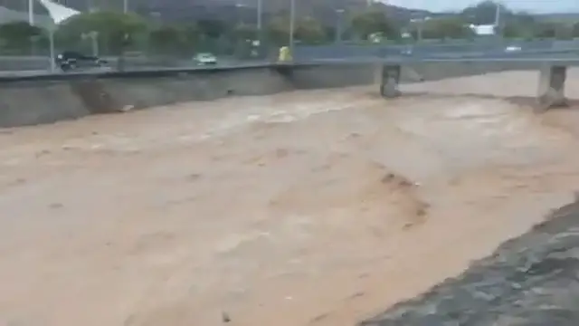 Video thumbnail for Barranco Maspalomas - Flussbett nach Regenfällen