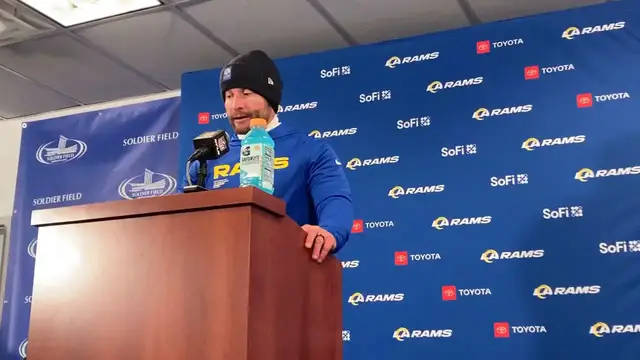 Video thumbnail for Los Angeles Rams Head Coach Sean McVay on the Resiliency of His Team in the Divisional Win Over Chicago