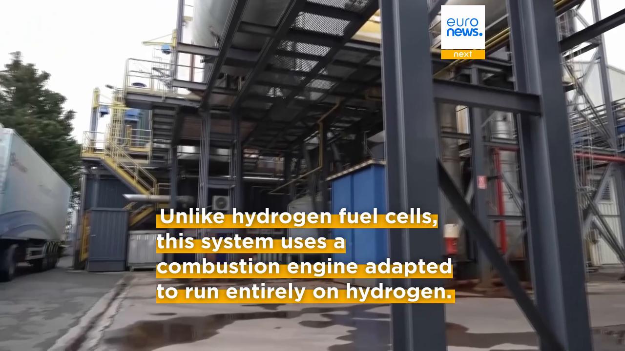 Video thumbnail for World's first large-scale hydrogen engine starts generating electricity