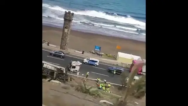 Video thumbnail for Tödlicher Lastwagenunfall in Las Palmas