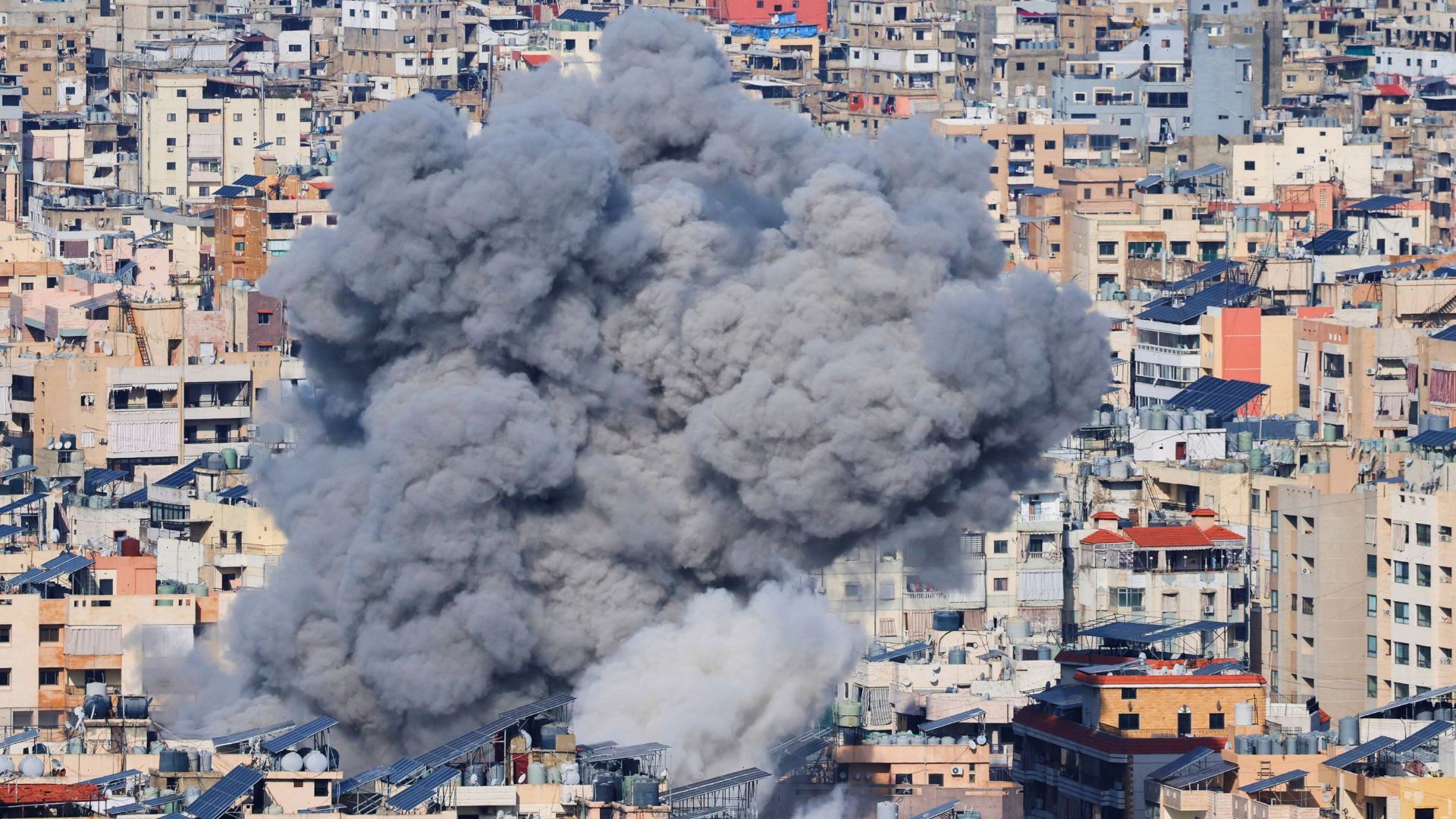 Video thumbnail for Israeli military launches new wave of air attacks on Lebanon's Beirut