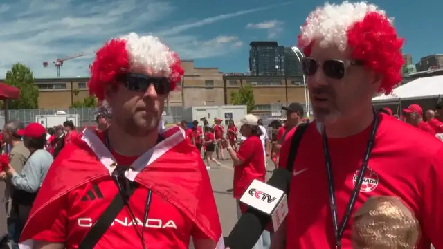 Video thumbnail for Canada: Soccer gains popularity in hockey-loving Canada with World Cup underway.