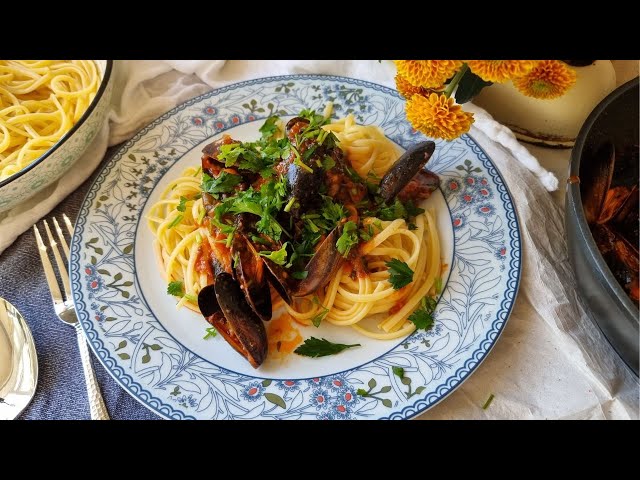Video thumbnail for MUSSELS with LINGUINE | Make it this way and you will love it.