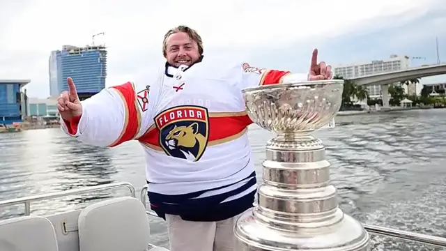 Video thumbnail for Most professional ice hockey jerseys worn at once  40 by Dakota King