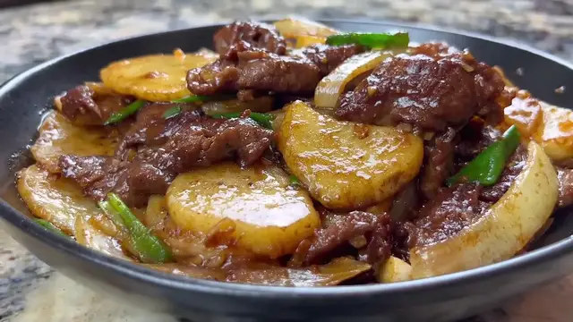 'Video thumbnail for Beef And Potato Stir Fry ¦ Tender And Juicy Beef Stir Fry Recipe (720p 60fps)'