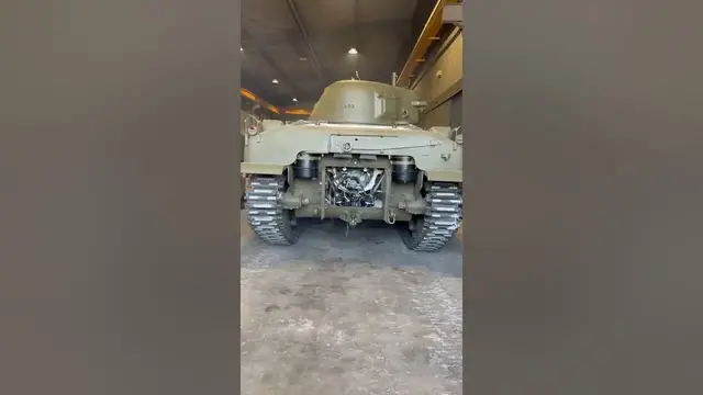 Video thumbnail for Sherman Tank Engine Running & Revving