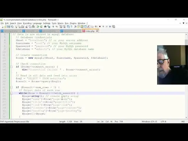 Video thumbnail for 2024 06 21 - (part 2) Read from database to populate the website.