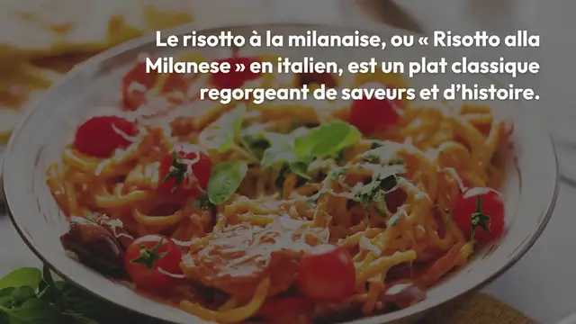 Video thumbnail for Recette Facile et Délicieuse de Risotto à la Milanaise