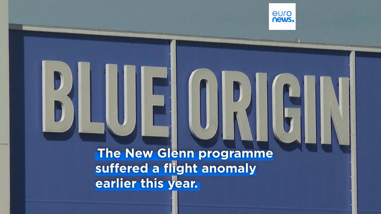 Video thumbnail for Blue Origin rocket explodes during engine-firing test on launch pad