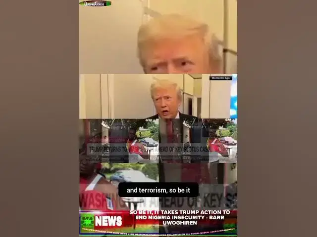 Video thumbnail for So Be It, It Takes Trump Action To End Nigeria Insecurity   Barr Uwoghiren