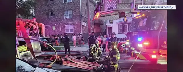 Video thumbnail for More than 20 residents displaced as fire rips through Newark home