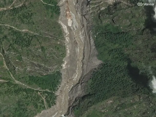 Video thumbnail for Before and after images show catastrophic impact of Nepal flash floods