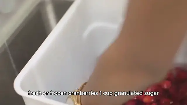 Video thumbnail for Boozy Bourbon Cranberry Sauce