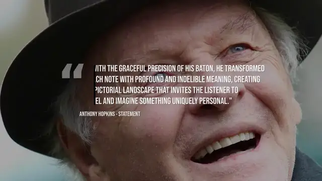 Video thumbnail for Anthony Hopkins to release 'uniquely personal' classical music album.
