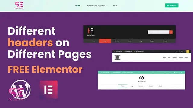 Video thumbnail for WordPress Different Headers on Different Pages in Elementor for FREE