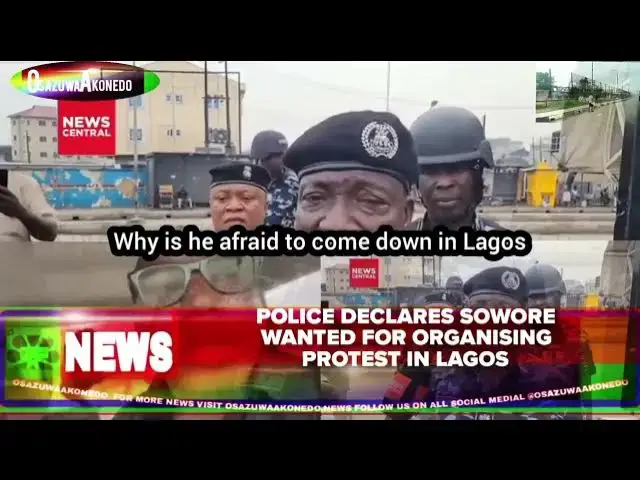 Video thumbnail for Police Declares Sowore Wanted For Organising Protest In Lagos