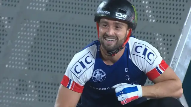'Video thumbnail for France's Anthony Jeanjean claims maiden BMX freestyle world title in Riyadh'